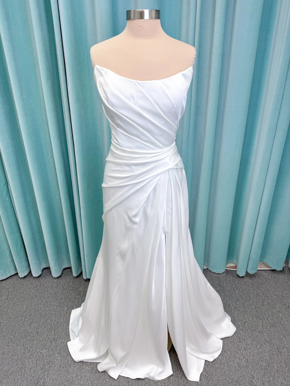 Morilee Style 2941 Zenobia Satin Fit and Flare with Asymmetric Draping Wedding